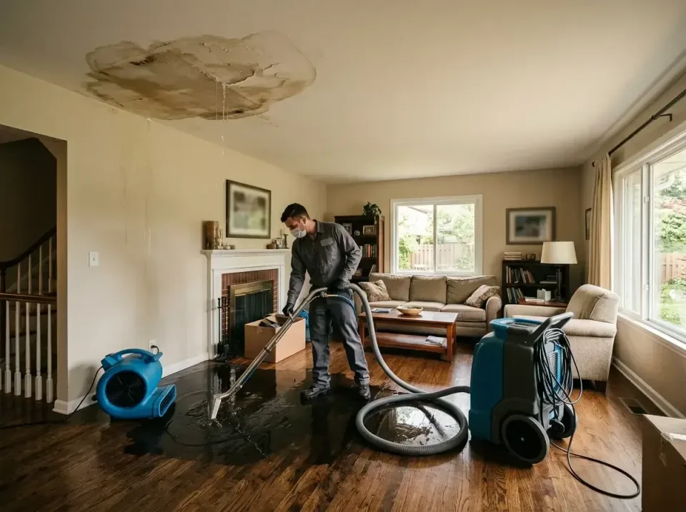 attic-pipe-burst-ceiling-drip-008 — frequently asked questions, Water Damage Restoration & Carpet Care in Spring Lake, MI